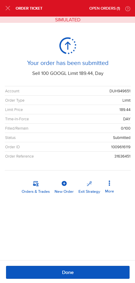 IBKR Sell Order part 2
