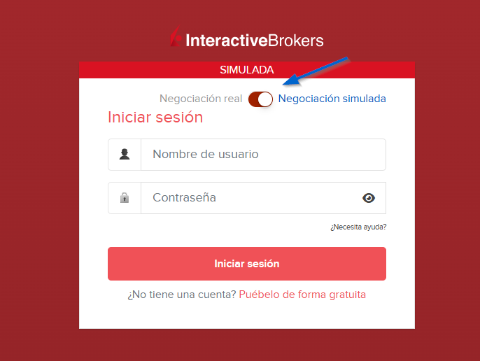 IBKR Inicio en cuenta simulada