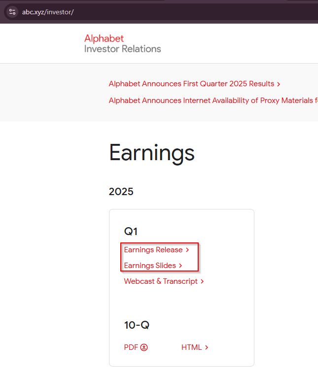 Contabilidad Alphabet