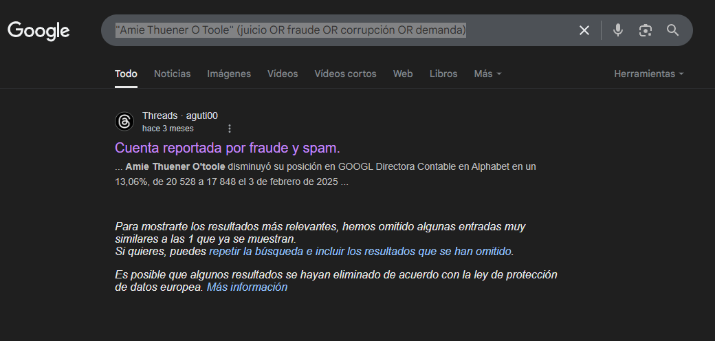 Equipo Directivo Fraude Amie