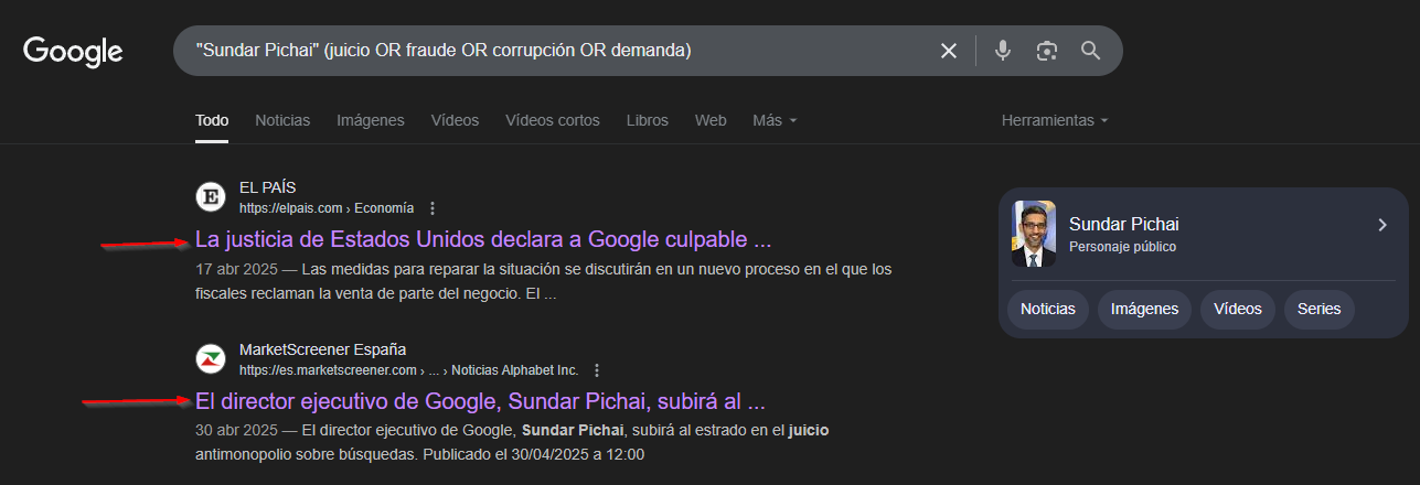 Equipo Directivo Fraude Sundar Parte 2