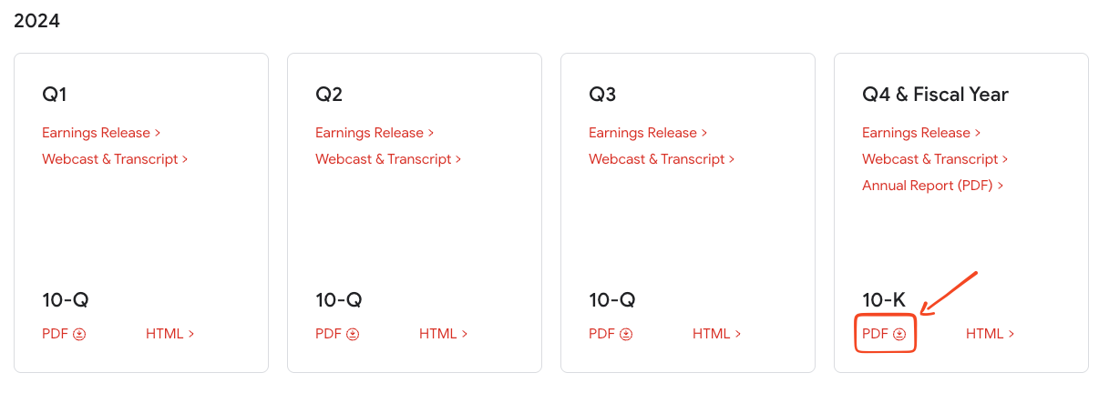 Alphabet investor relations